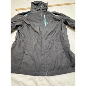 ZeroXposur Women’s Full Zip Black  Hooded Jacket Size Large  With Removable Hood